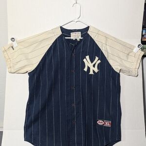 Blue and Cream Jersey Shirt